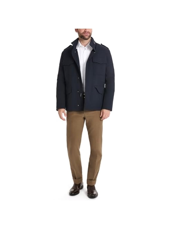 Men's Beekman Casual Military Jacket Navy Small