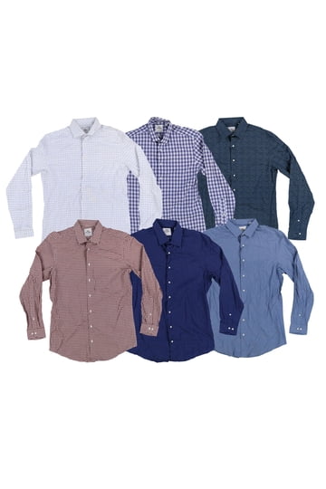 slim fit dress slacks BKT20 Slim Dress Shirt in Pinpoint Oxford