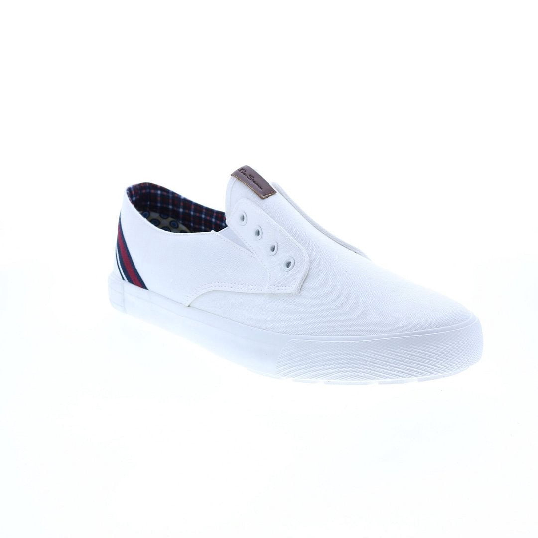 Ben Sherman Men's Martin Sneaker - Retro Court Style With Mixed Materials & Cushioned Insole