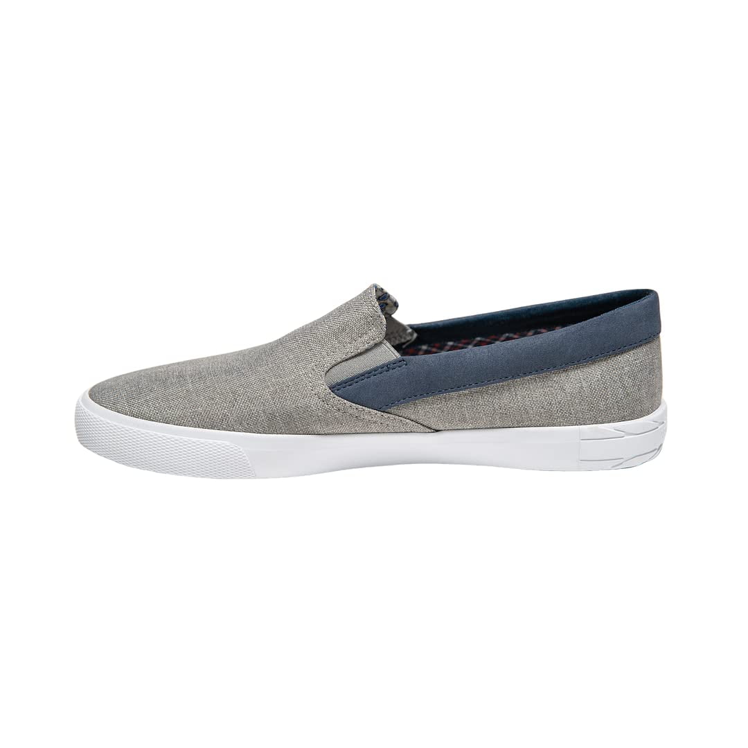 Ben Sherman‎ Men\'s Slip-On Gray Canvas Fabric Loafers-Size US 13 Ben Sherman Gray Canvas Loafers Shoes Men Size 13 | eBay main image 3