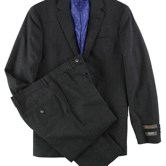 Ben Sherman Mens Stretch Formal Tuxedo, Grey, 38 Regular / 32W x UnfinishedL