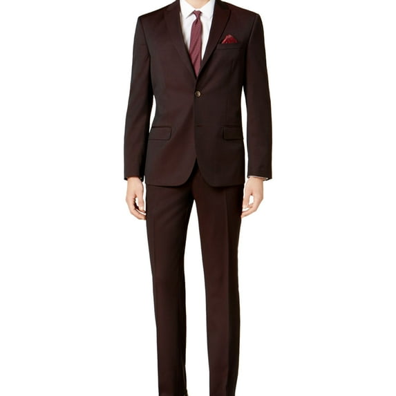 Ben Sherman Mens Stretch Formal Tuxedo, Red, 36 Short / 30W x UnfinishedL