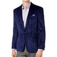 thumbnail image 1 of Ben Sherman Mens Textured One Button Blazer Jacket, Blue, 44 Regular, 1 of 1