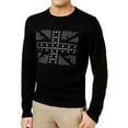 thumbnail image 1 of Ben Sherman Mens Union Jack Knit Sweater, Black, Large, 1 of 2