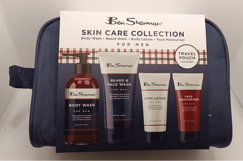 Ben Sherman Skin Care Collection for Men 5-Piece Travel Bag