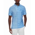 thumbnail image 1 of Ben Sherman mens  Mélange Stripe Colorblock Tech Jersey Polo Shirt, XXL, Green, 1 of 3