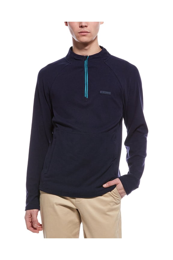 mens  Microfleece 1/4-Zip, m, Blue