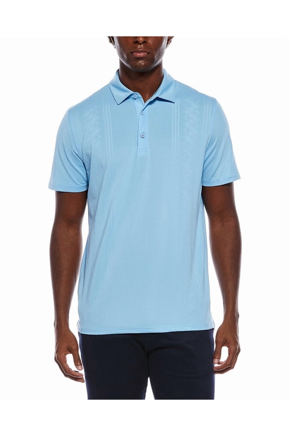 mens  Pique Polo Shirt, l, Blue