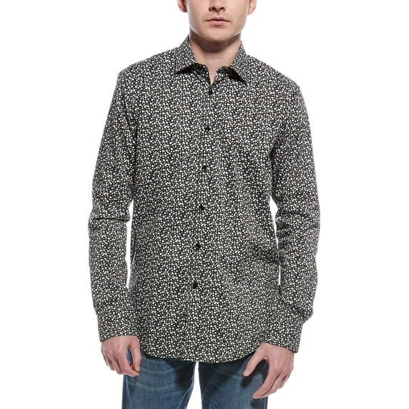 Ben Sherman mens Slim Fit Shirt, M Tall, White