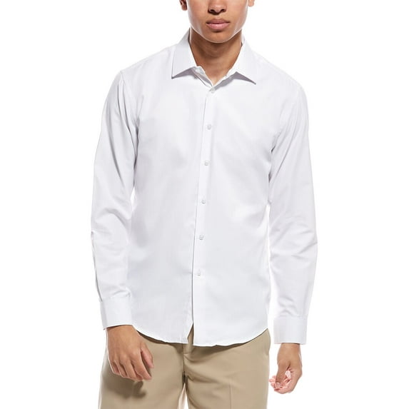 Ben Sherman mens Slim Fit Shirt, l, White
