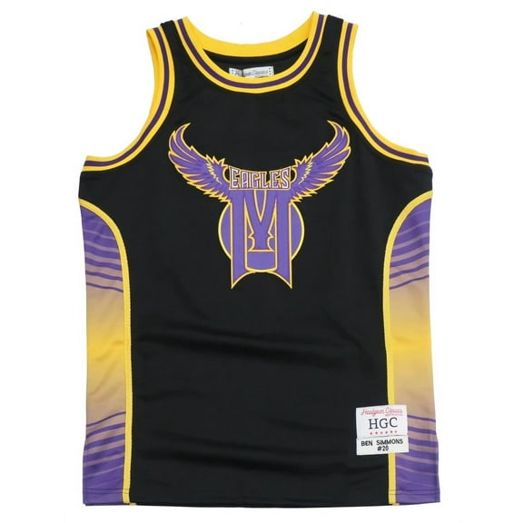 Ben Simmons Men's Headgear Classics Embroidered Montverde Academy Eagles High School Basketball Jersey - Black (Small)
