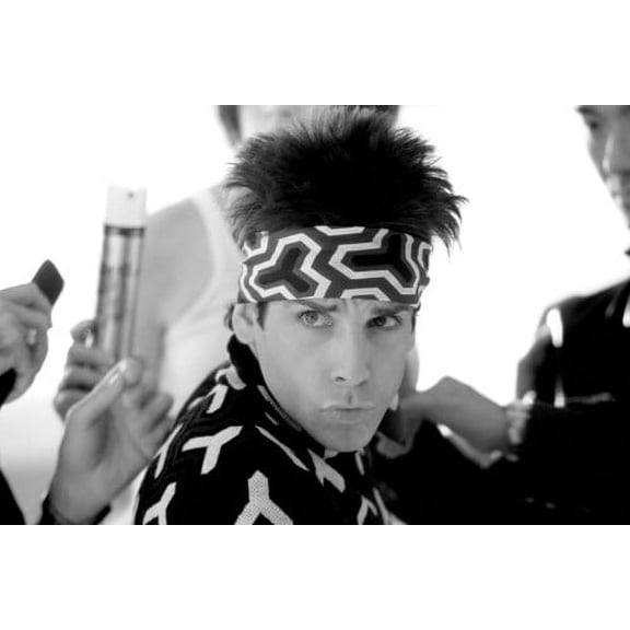 Ben Stiller in Zoolander having hear and make-up on set 24x36 Poster