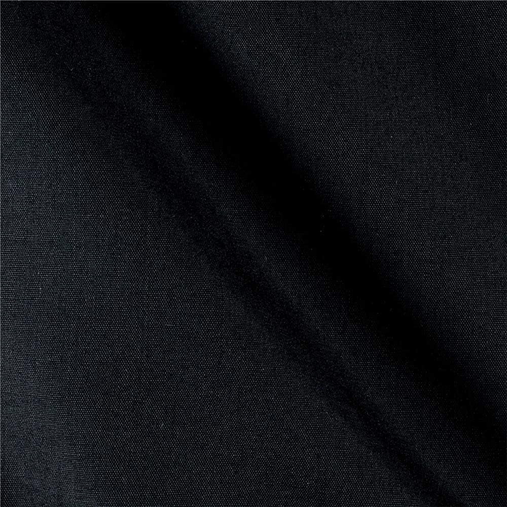Ben Textiles 60in Black Poly Cotton Broadcloth Fabric by the yard, Precut Sewing