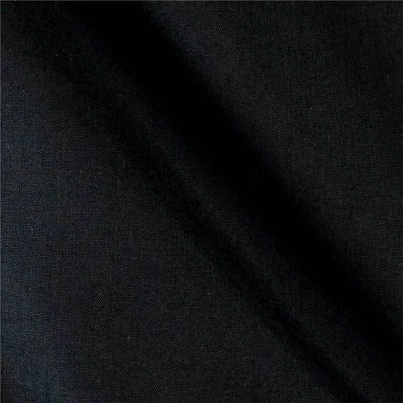 Ben Textiles 60in Black Poly Cotton Broadcloth Fabric by the yard, Precut Sewing