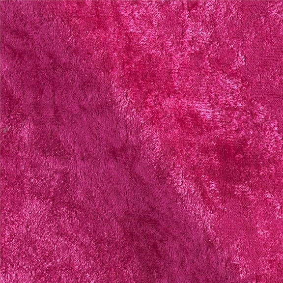 Ben Textiles Stretch Panne Velvet Velour Fabric, Fuchsia, Fabric by the yard