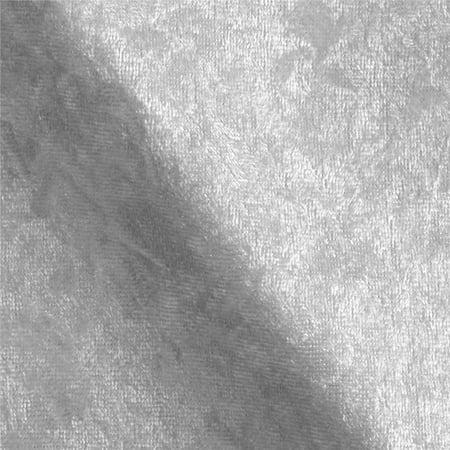 Ben Textiles Stretch Panne Velvet Velour, Yard, White