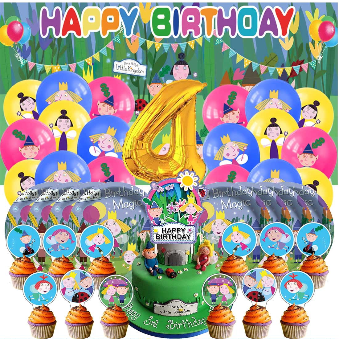 ben-and-holly-balloons-party-supplies-4th-decor-tableware-birthday-cake