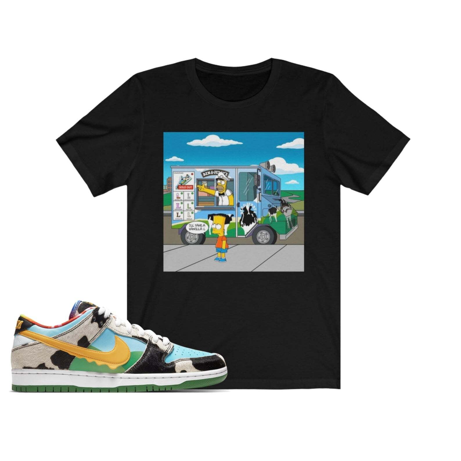 ben and jerry nike t shirt