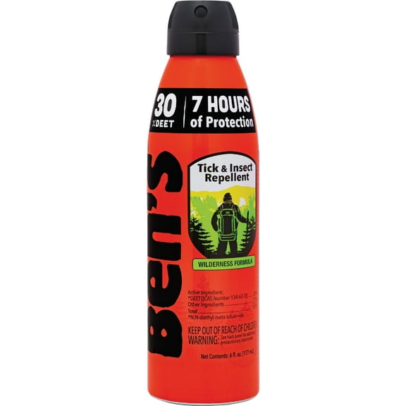 Ben's 30 DEET Tick and Insect Repellant Wilderness Formula 6 oz Pack of 5