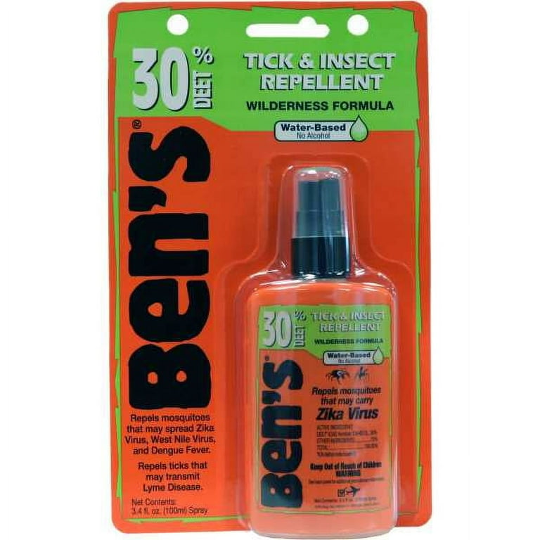 Ben's 30% DEET Mosquito, Tick and Insect Repellent, 37ml Pump, Pack of 4