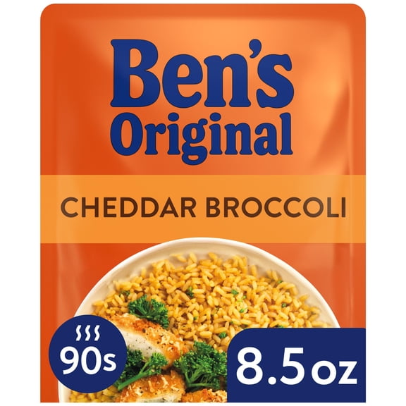 Ben's Original Flavored Ready Rice with Cheddar and Broccoli, 8.5 oz Pouch