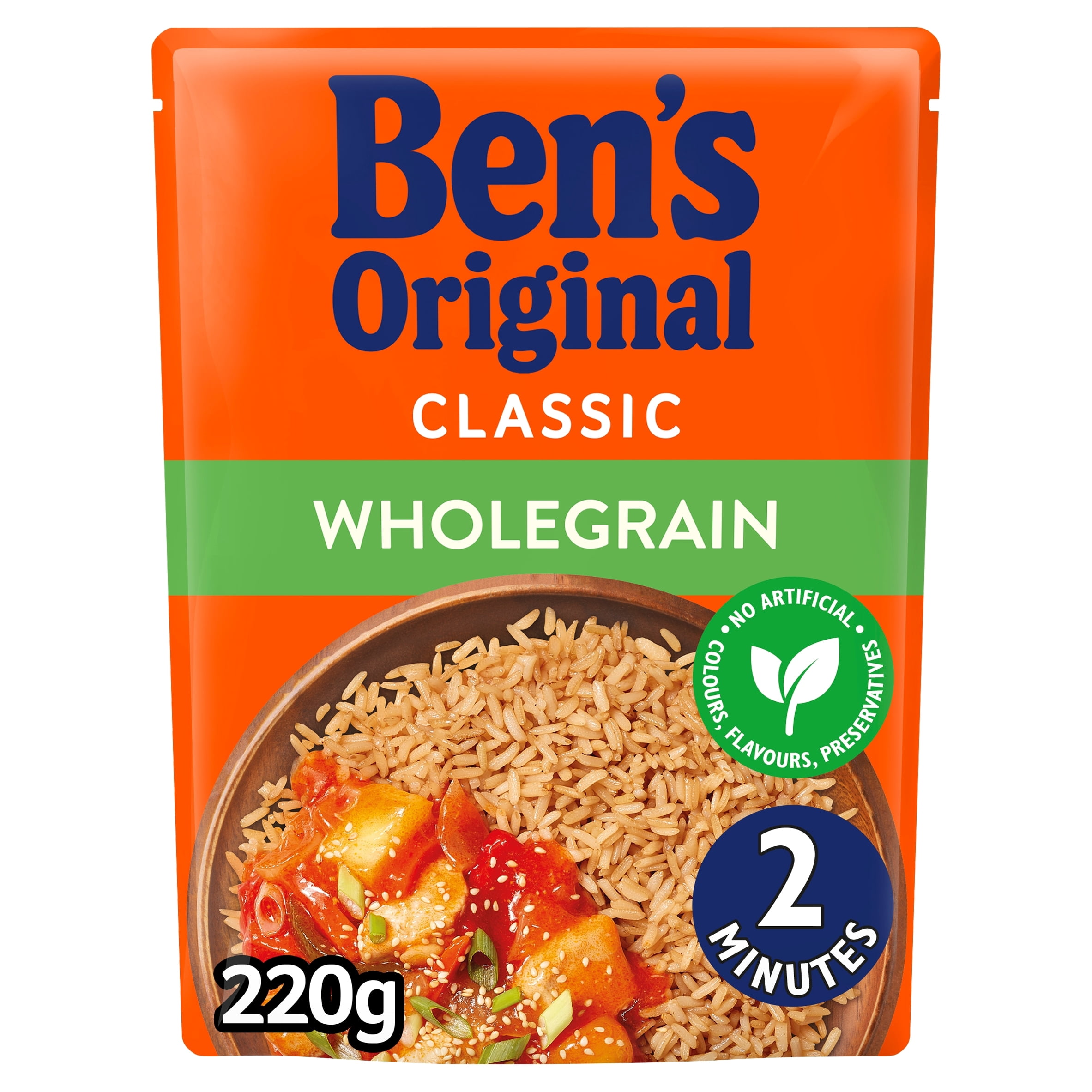 Ben's Original Classic Wholegrain Rice 220G, Imported from Britain ...