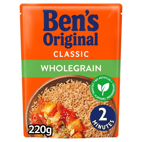 Ben's Original Classic Wholegrain Rice 220G, Imported from Britain