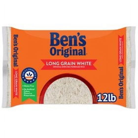 Ben's Original Enriched Long Grain White Parboiled Rice, 12 lbs.pack of 2