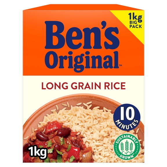 Ben's Original Long Grain Rice 1Kg, Imported from Britain