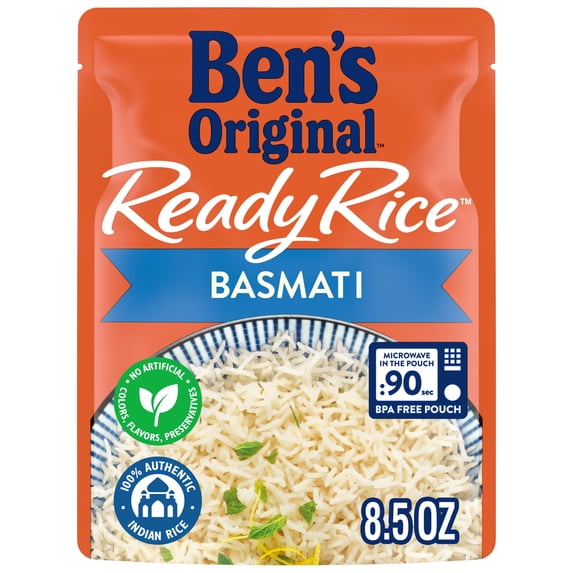 Ben's Original Ready Rice Basmati Rice, Easy Side Dish, 8.5 Ounce Pouch