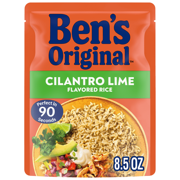 Ben's Original Ready Rice, Cilantro Lime Flavored, Easy Dinner Side, 8.5 Ounce Pouch