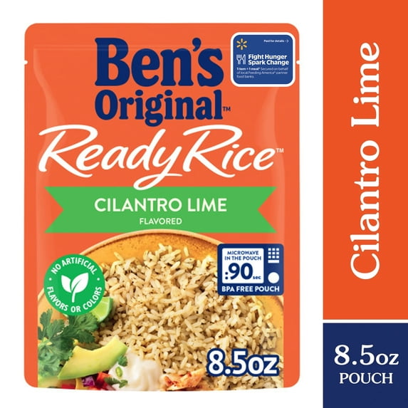 Ben's Original Ready Rice, Cilantro Lime Flavored, Easy Dinner Side, 8.5 Ounce Pouch