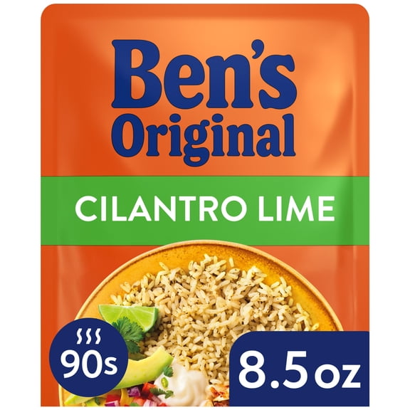 Ben's Original Ready Rice, Cilantro Lime Flavored, Easy Dinner Side, 8.5 Ounce Pouch