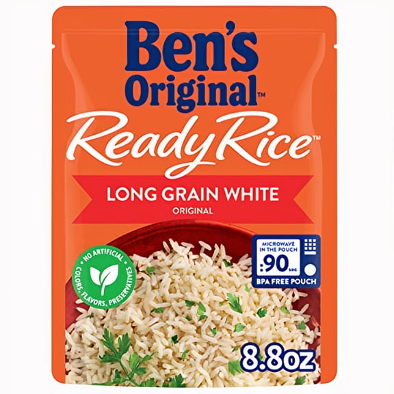 Ben's Original Ready Rice Long Grain White Rice Easy Dinner Side (Pack of 5)