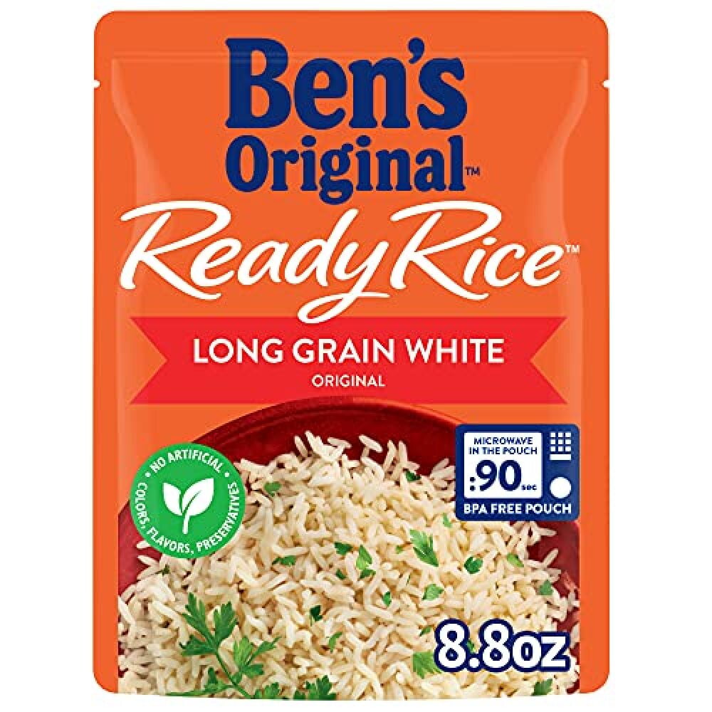 Ben's Original Ready Rice Long Grain White Rice Easy Dinner Side (Pack of 8)