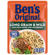 Ben's Original Ready Rice Long Grain and Wild Flavored Rice, Easy Dinner Side, 8.8 Ounce Pouch