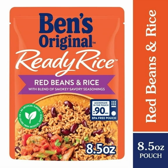 Ben's Original Ready Rice Red Beans and Rice Easy Flavored Rice Dinner Side 8.5 Ounce Pouch (Pack of 6)