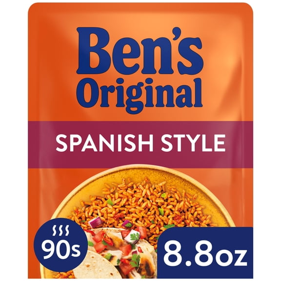 Ben's Original Ready Rice Spanish Style Flavored Rice, Easy Dinner Side, 8.8 Ounce Pouch