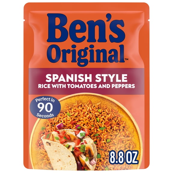 Ben's Original Ready Rice Spanish Style Flavored Rice, Easy Dinner Side, 8.8 Ounce Pouch