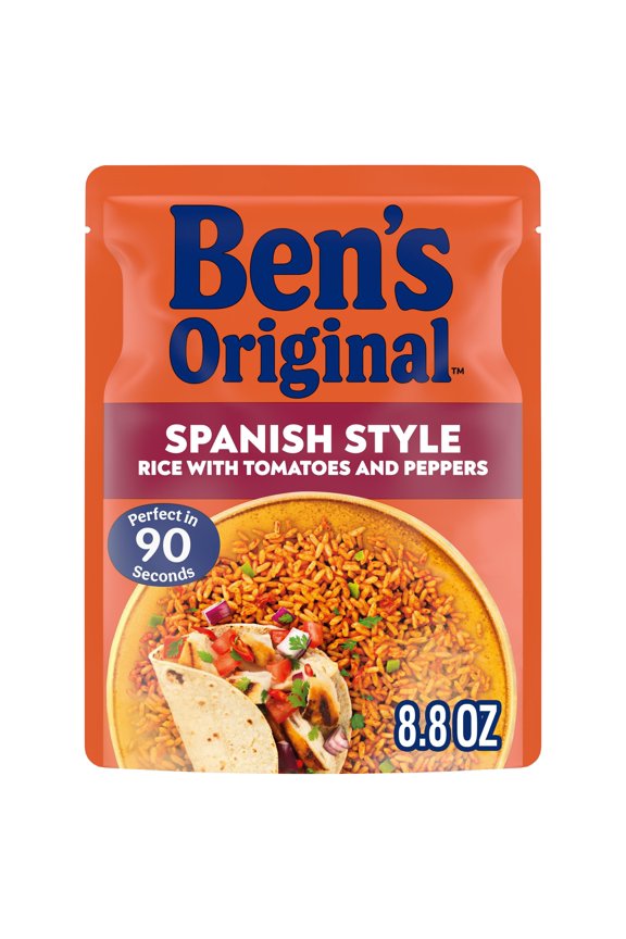 Ready Rice Spanish Style Flavored Rice, Easy Dinner Side, 8.8 Ounce Pouch