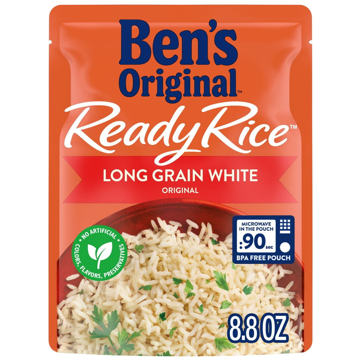 Ben's Original Ready Rice White Rice Microwavable Pouch - 8.8oz - Pack of 2