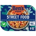 thumbnail image 1 of Ben's Original Street Food. Jamaican Jerk Style Red Beans & Rice with Chicken. 9 Ounces and Microwaves in 90 Seconds! Fully Cooked., 1 of 11