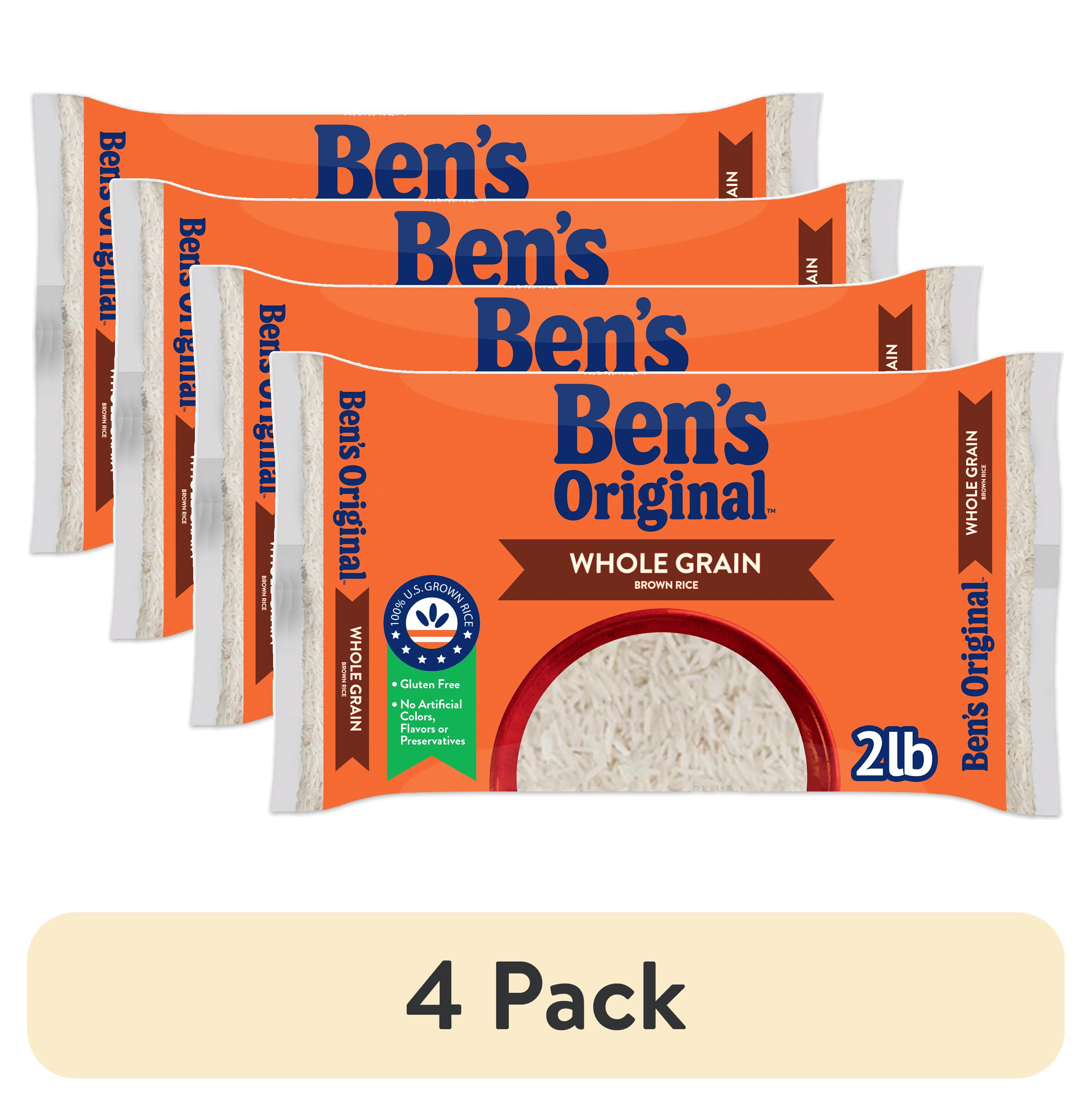 (4 pack) Ben's Original Whole Grain Brown Rice, 2 lb Bag