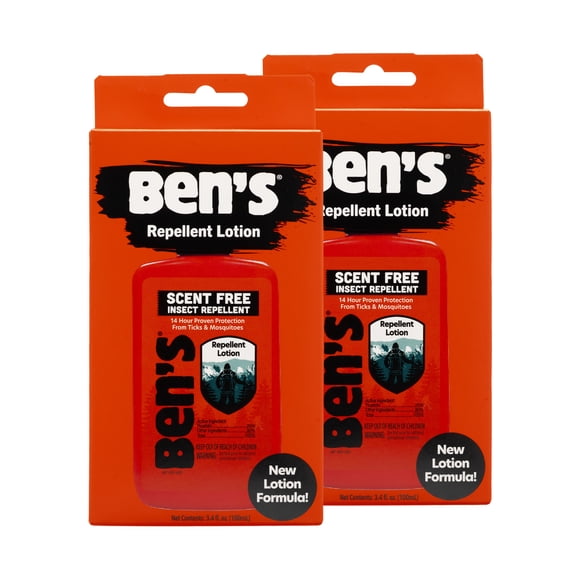 Ben's Repellent Lotion 3.4 fl oz Boxed - 2 Pack