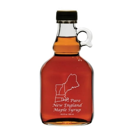 Ben's Sugar Shack NEGJ16 Pure New England Maple Syrup Glass Jug, 16.9 oz.
