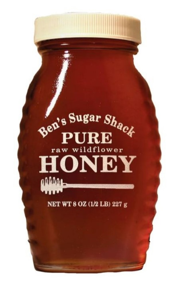 Ben's Sugar Shack WFHYHP Pure Raw Wildflower Honey, 8 oz.