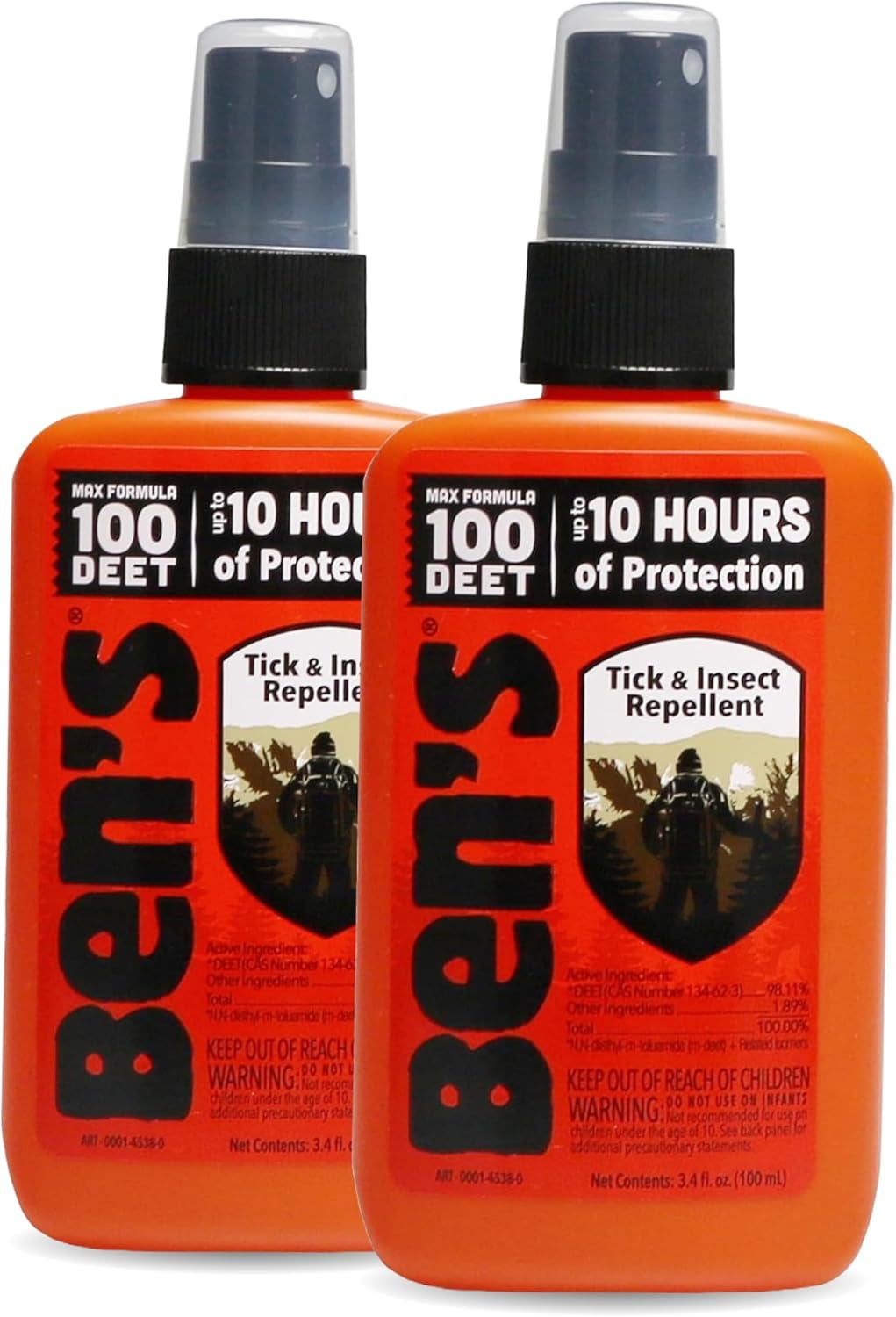 Ben's Tick & Insect Repellent Travel Size Bug Spray with 100 DEET