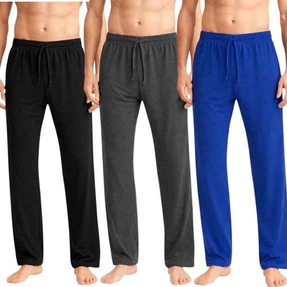 BenBen Men Pajama Pants Lounge Sleep Cotton Soft Comfort 3-Pack