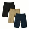 thumbnail image 1 of BenBen 3 Pack Mens Shorts Cargo Style With Adjustable Belt Outdoor Essential, 1 of 9