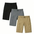 thumbnail image 1 of BenBen 3 Pack Mens Shorts Cargo Style With Adjustable Belt Outdoor Essential, 1 of 9